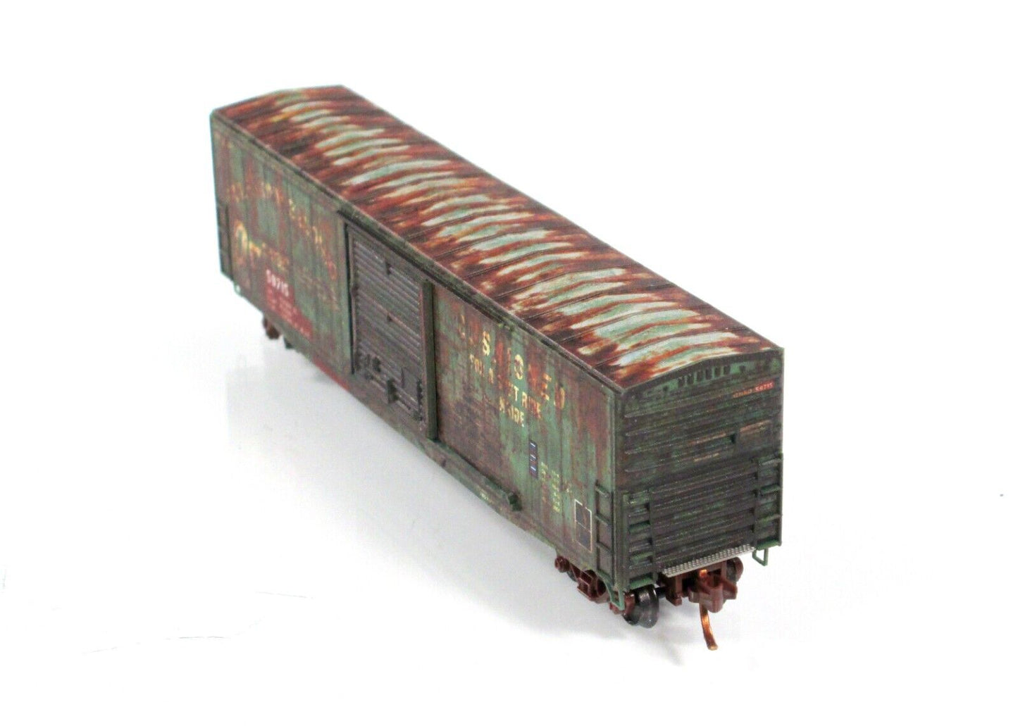 N Scale **GULF MOBILE & OHIO** Weathered Box Car #59715 - Micro Trains 18044010