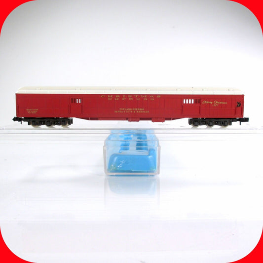 N Scale **CHRISTMAS 1987** Toyland Express Baggage Passenger Car, Con-Cor 008702