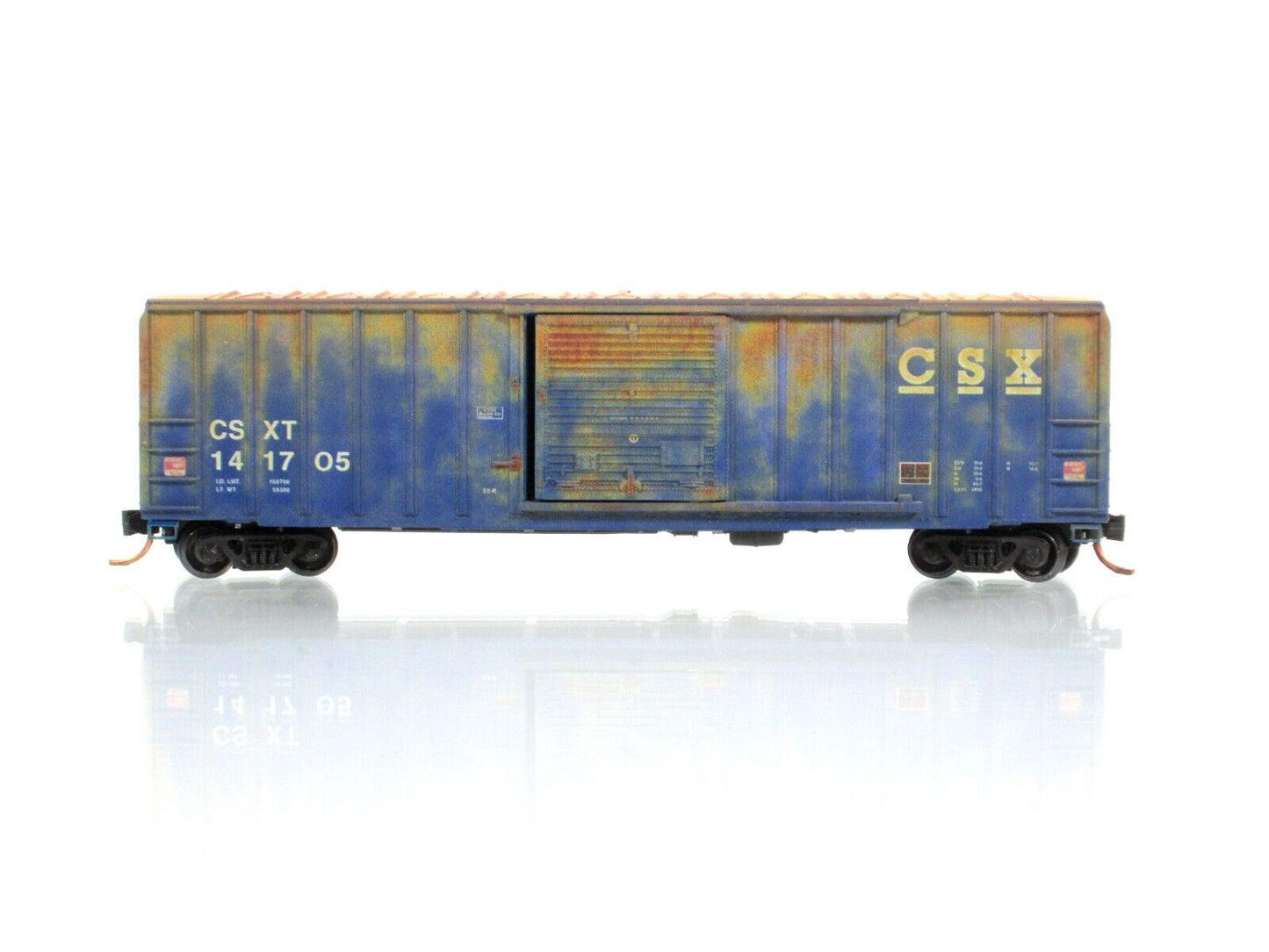 N Scale *****CSX***** Weathered 50' Box Car, CSXT 141705 - Micro Trains 02544550