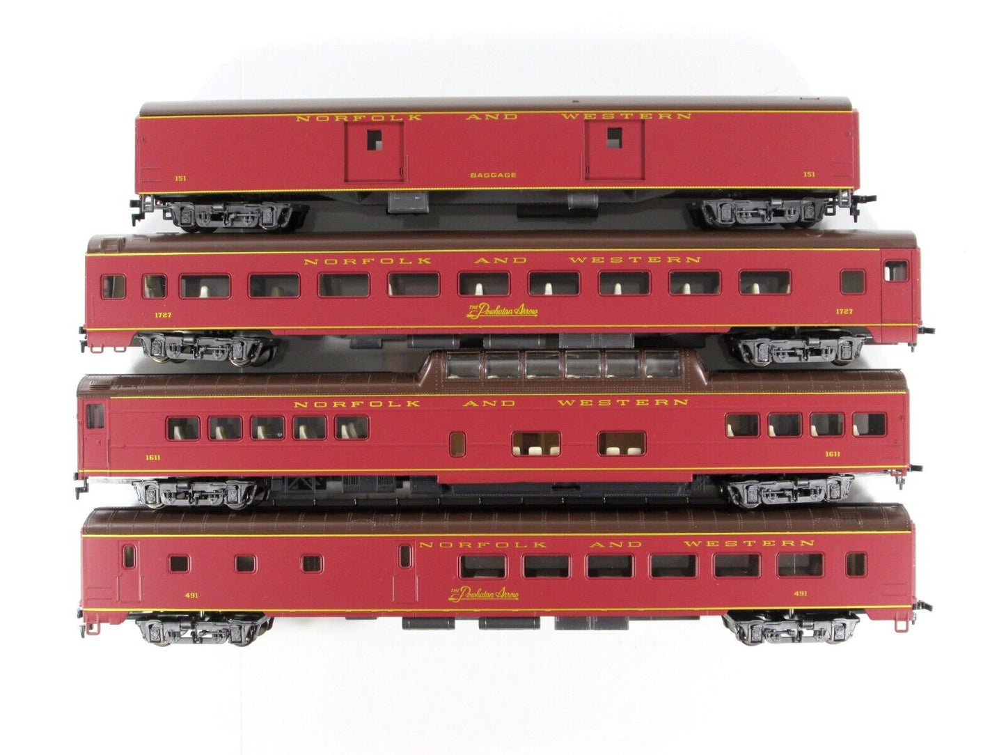 HO Scale ***NORFOLK & WESTERN POWHATAN*** 1930s Passenger Set  -  Rivarossi 6942