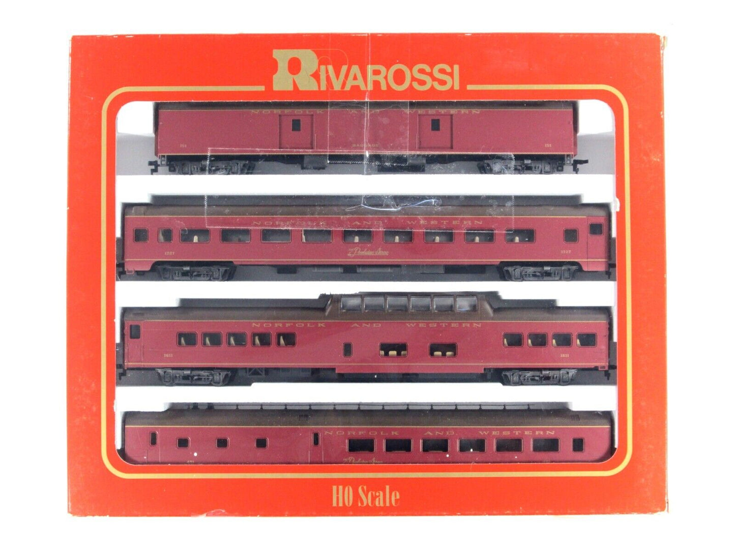 HO Scale ***NORFOLK & WESTERN POWHATAN*** 1930s Passenger Set  -  Rivarossi 6942