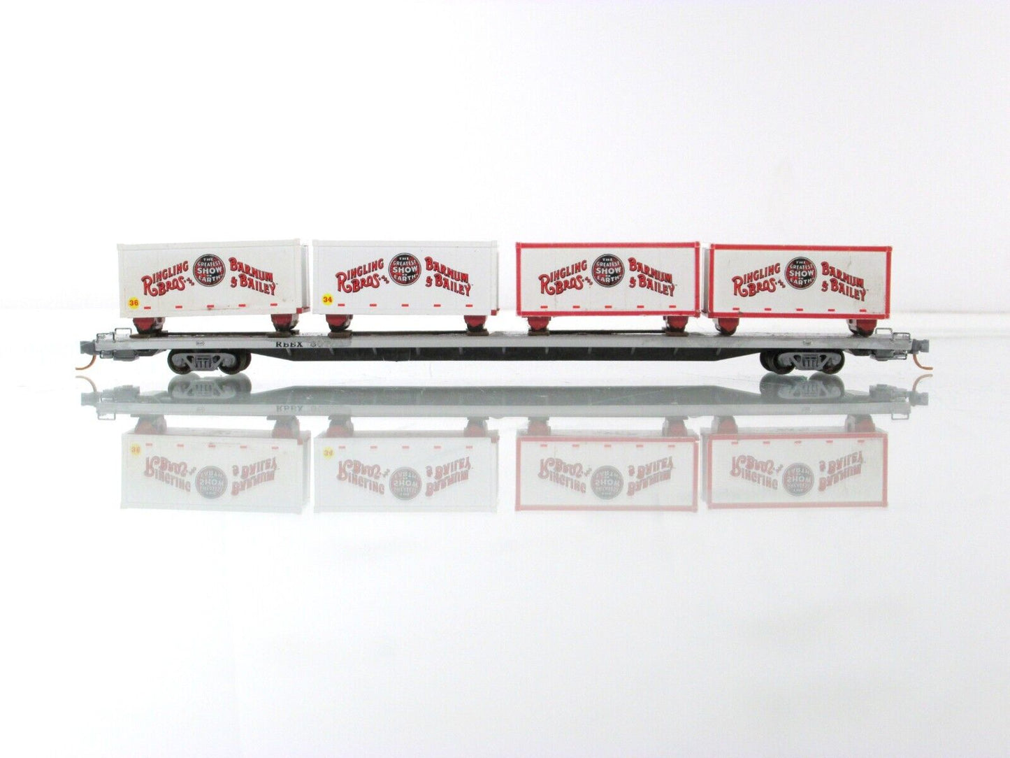 N Scale **RINGLING** Circus Wagons, 89' Flat Car #80702 -- Micro Trains 99300039