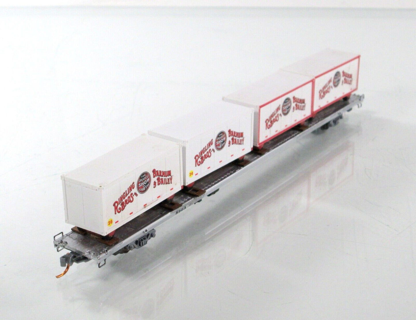 N Scale **RINGLING** Circus Wagons, 89' Flat Car #80702 -- Micro Trains 99300039