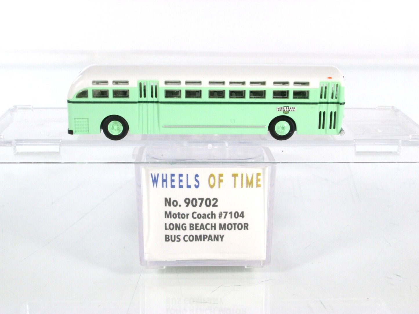 N Scale ***LONG BEACH MOTOR BUS Co.*** Transit Coach #7104 -WHEELS of TIME 90702