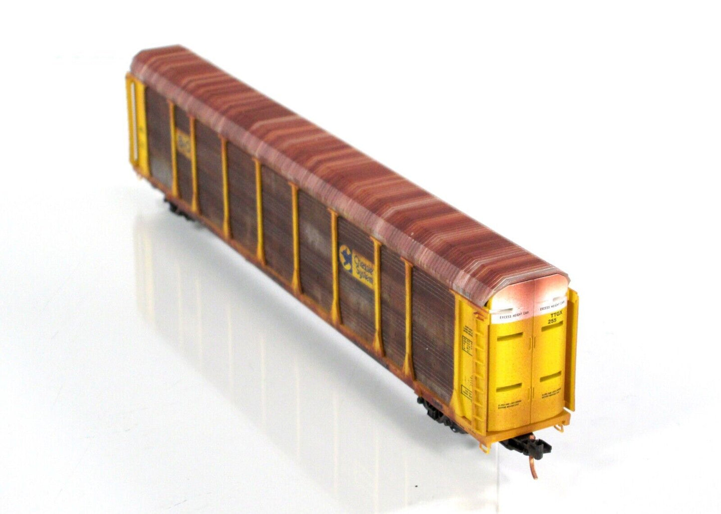 N Scale *BALTIMORE & OHIO* Weathered & Graffiti Auto Rack -Micro Trains 11144180