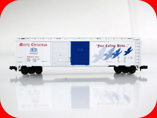 N Scale **FOUR CALLING BIRDS** 12 Days of Christmas 50' Box Car - Con-Cor 02001N