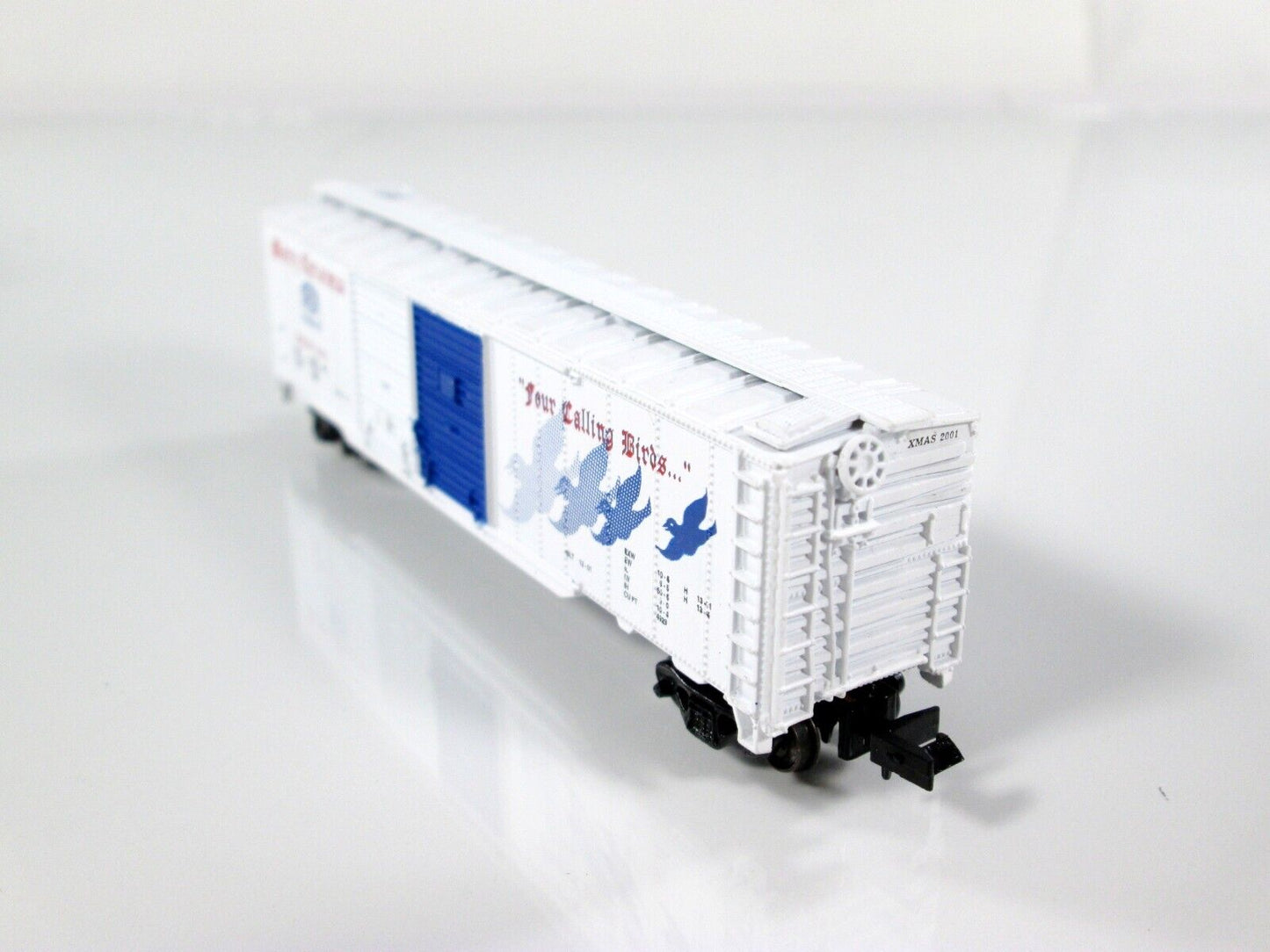 N Scale **FOUR CALLING BIRDS** 12 Days of Christmas 50' Box Car - Con-Cor 02001N