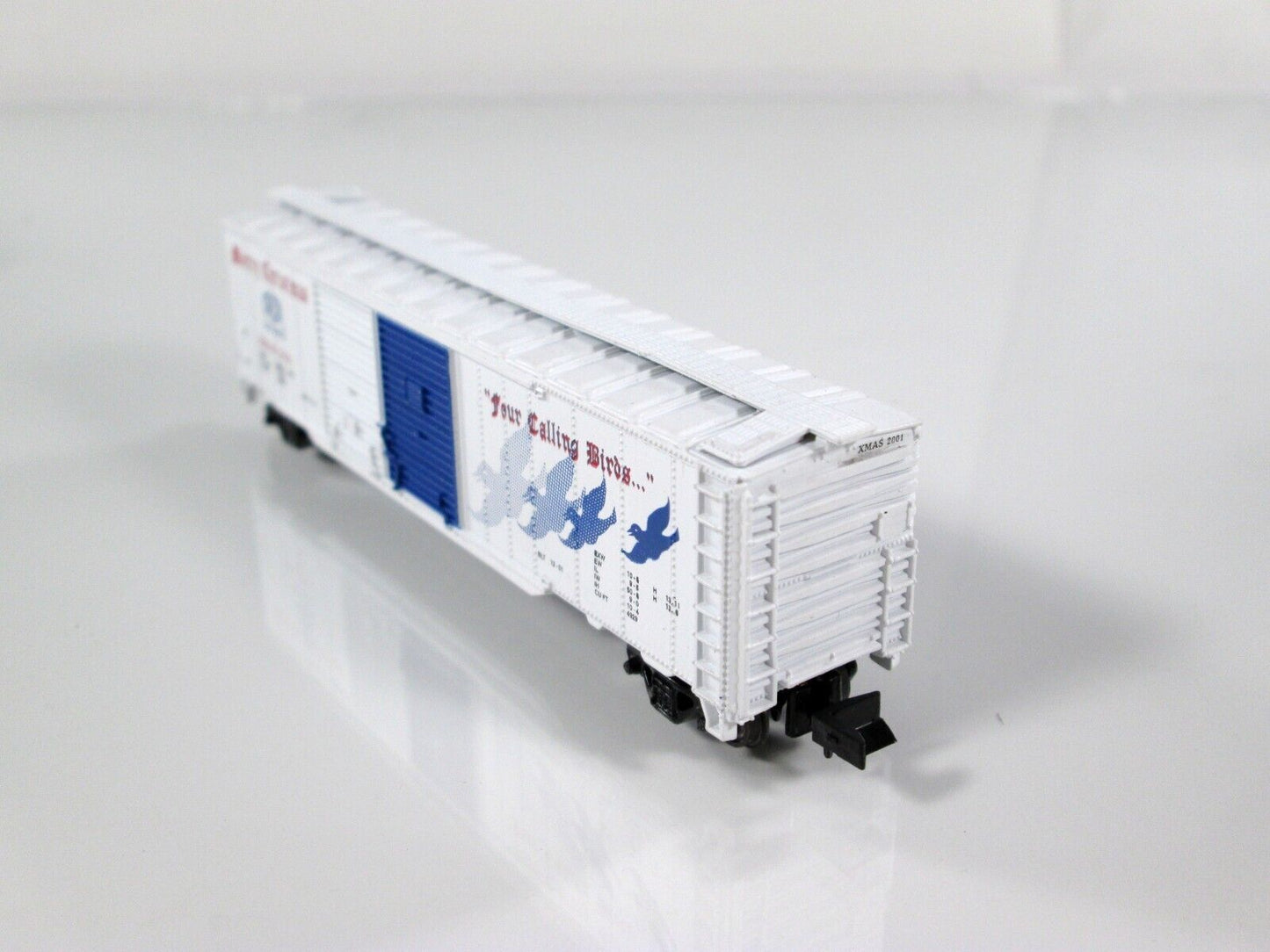 N Scale **FOUR CALLING BIRDS** 12 Days of Christmas 50' Box Car - Con-Cor 02001N