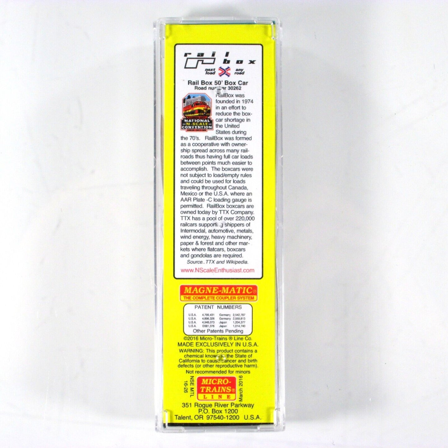 N Scale **RAILBOX GRAFFITI** Box Car #30262 - Micro Trains NSE MTL 16-26 *RARE*