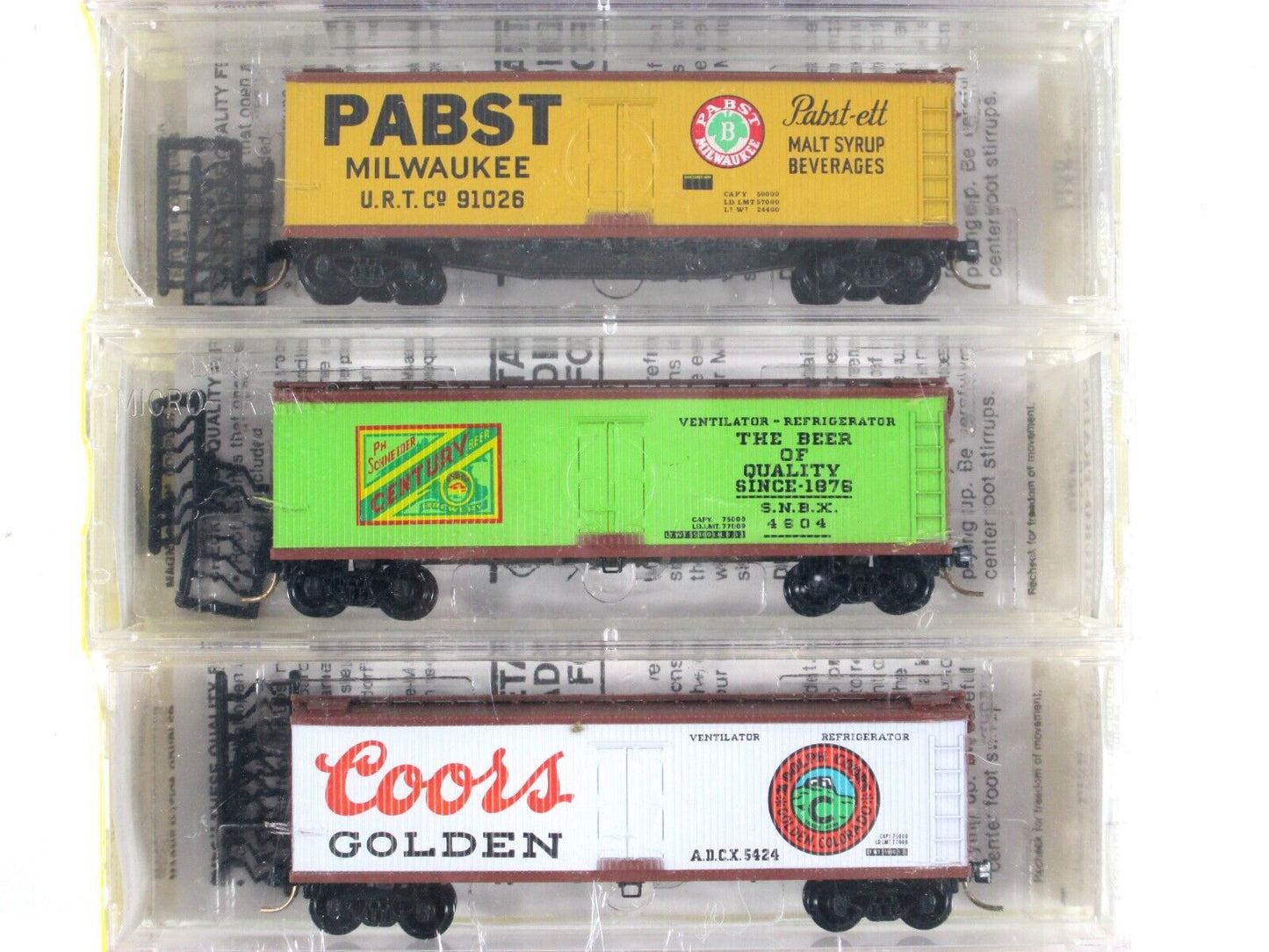 N Scale ***BREWERY, WINERY*** Beverage Reefer 6-Pack -- Kadee Micro Trains 47032