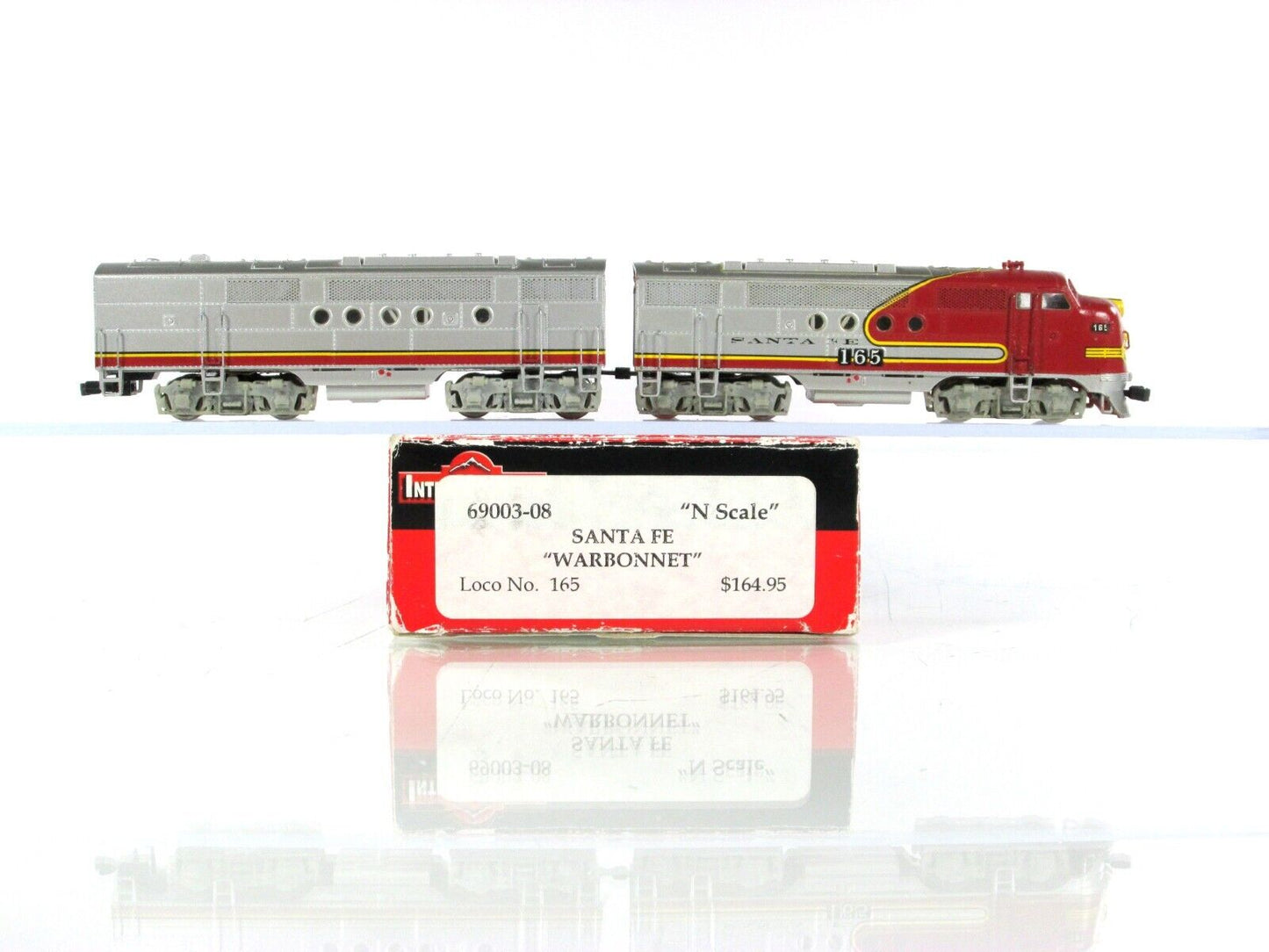 N Scale **SANTA FE WARBONNET** FT A/B Set #165 - Intermountain 69003-08, DCC Rdy