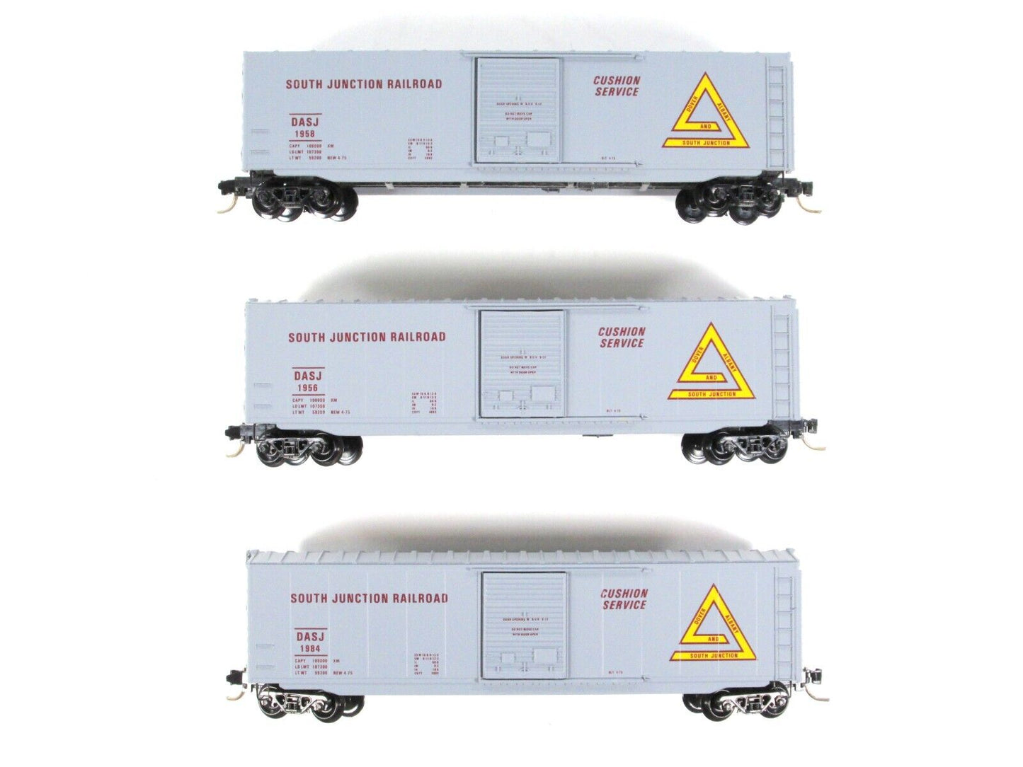 N Scale **DOVER, ALBANY, S. JUNCTION** Box Cars #1956, 1958, 1984 - Micro Trains