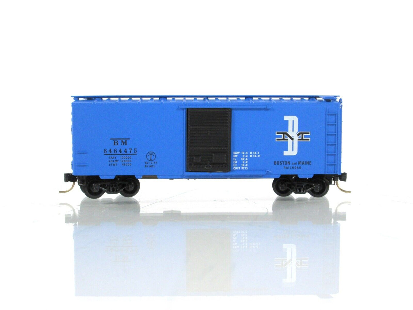 N Scale ***BOSTON & MAINE*** 40' Box Car -- MTL / Lowell Smith / Lionel 6464-475