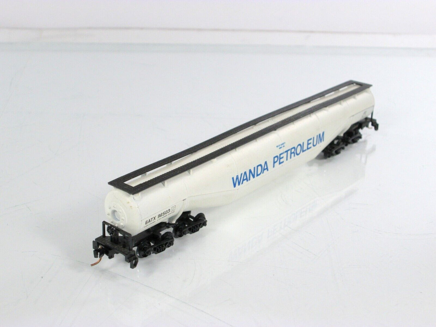 N Scale **WANDA PETROLEUM** 94' Jumbo Tanker, GATX 96503 - Atlas 3113, MTL Cplrs