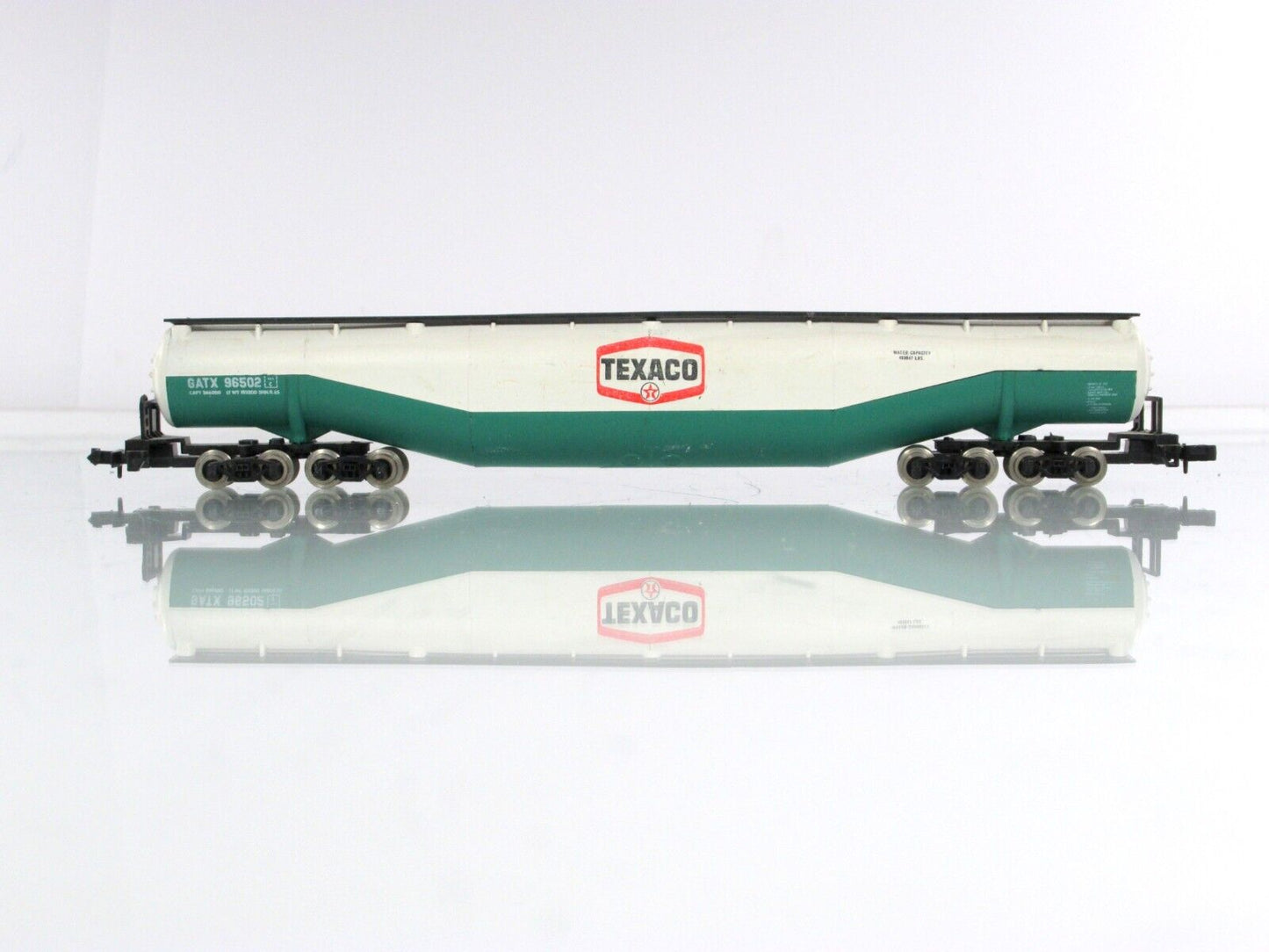 N Scale ***TEXACO*** 94' Jumbo Whale Belly Tank Car, GATX 96502 ----- Atlas 3112