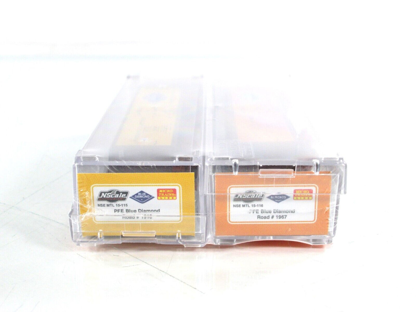 N Scale ***BLUE DIAMOND*** PACIFIC FRUIT Reefer Set - Micro Trains Special *RARE