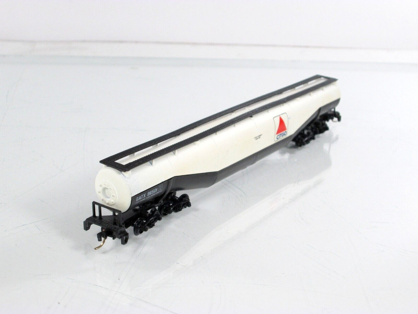 N Scale ***CITGO** Jumbo 94' Tanker, GATX 96501  -Atlas 3111, Micro-Trains Cplrs
