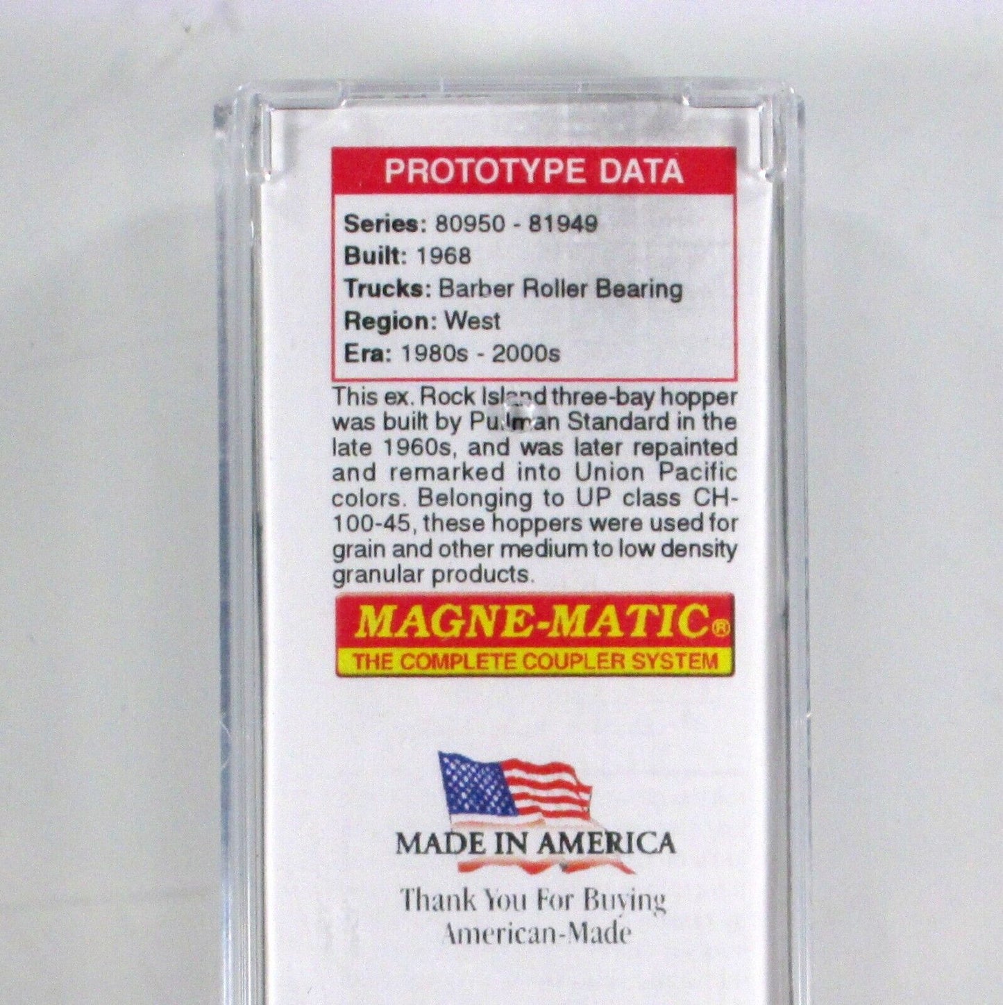 N Scale **UNION PACIFIC / ex-RI** Weathered 3-Bay Hopper - Micro Trains 09644180