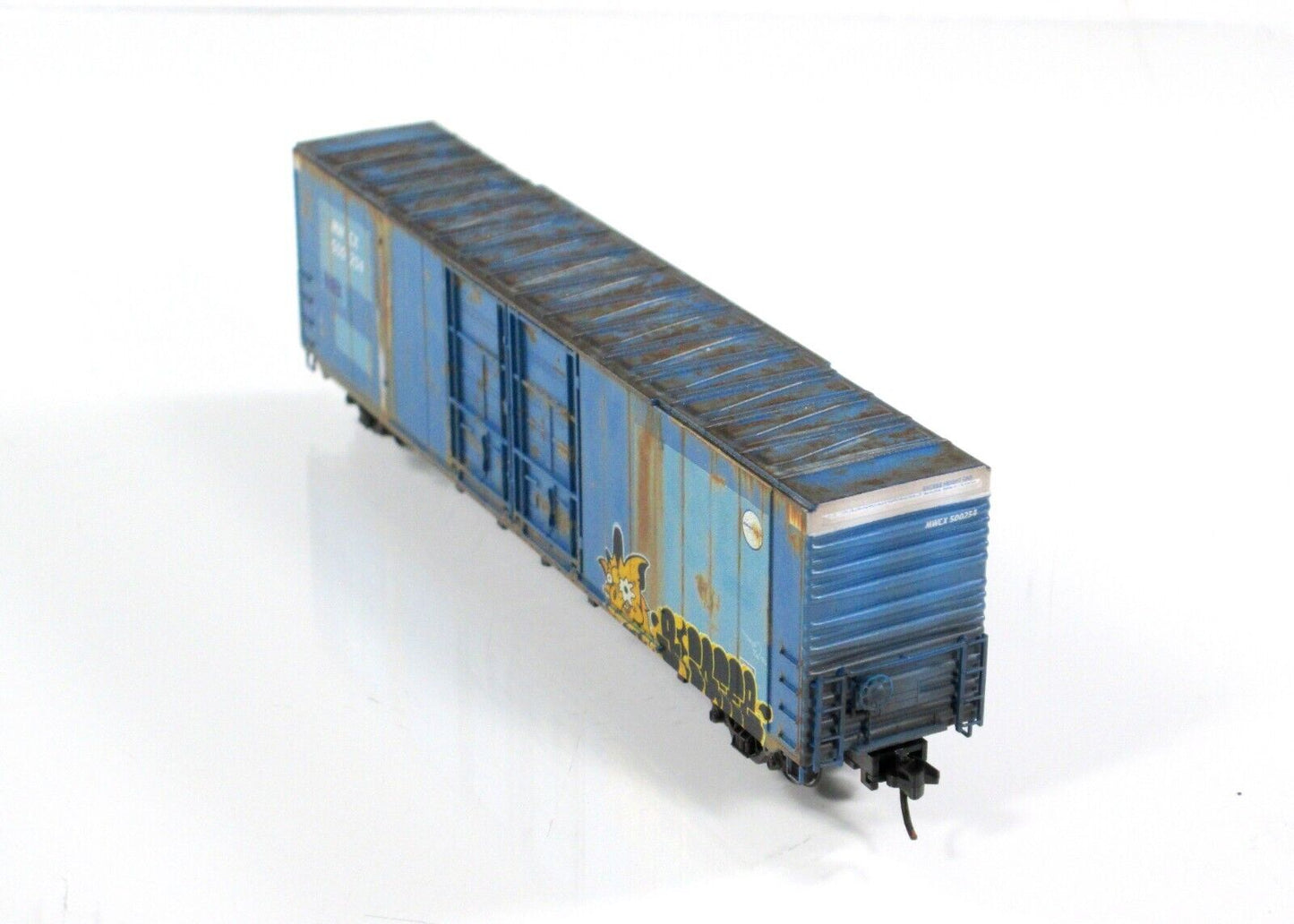 N Scale *MIDWEST RAILCAR* Weathered, Graffiti 60' Box Car -Micro Trains 10244200