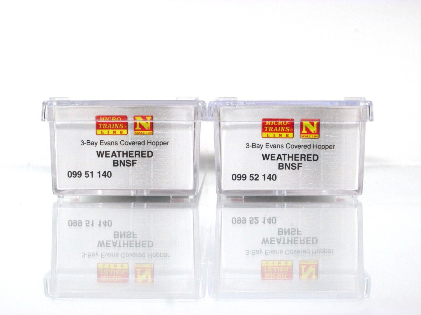 N Scale *BNSF* Weathered & Graffiti Covered Hopper 2-Pack -Micro Trains 09944140