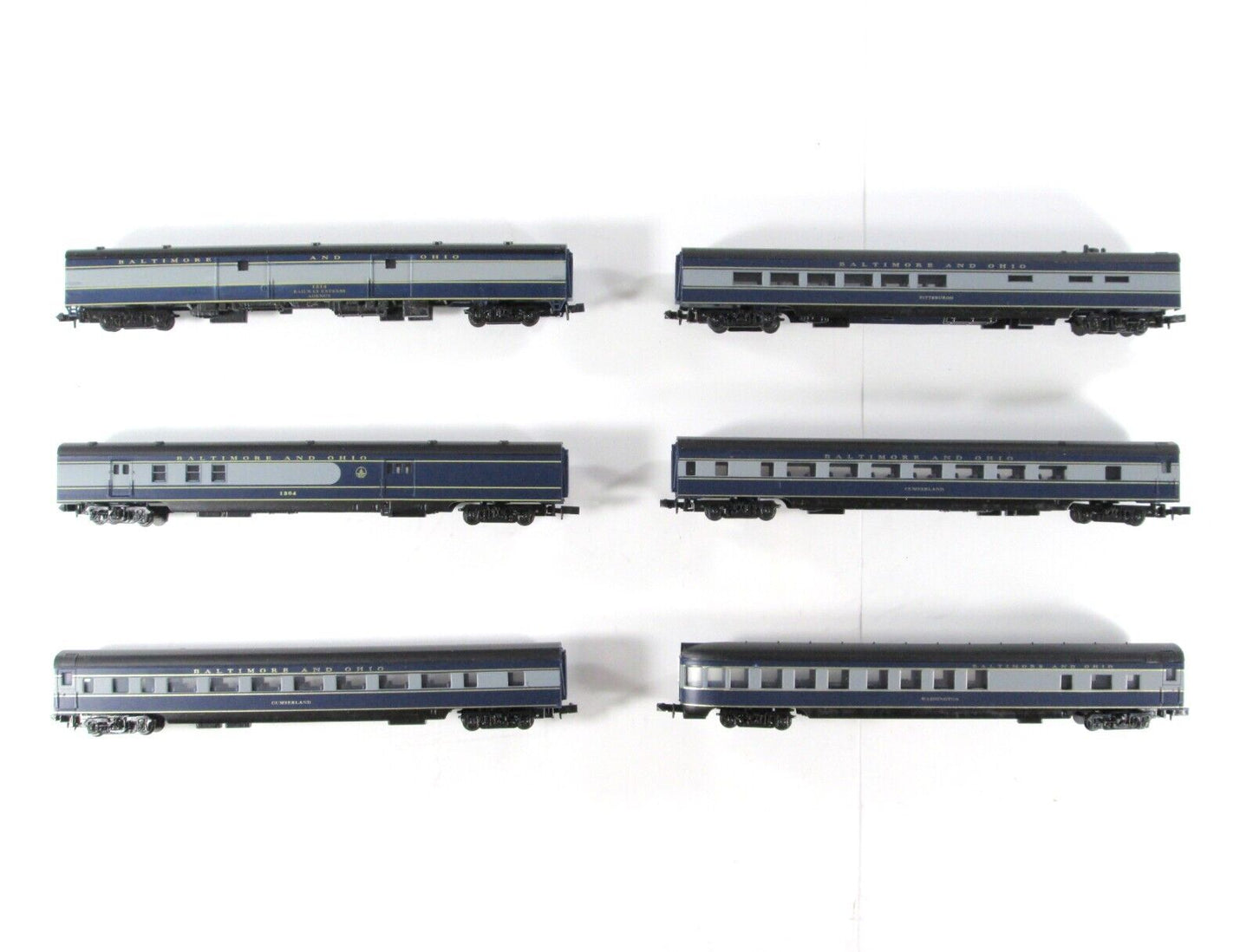 N Scale BALTIMORE & OHIO ***Capitol Limited*** Passenger 6-Car Set ----- Con-Cor