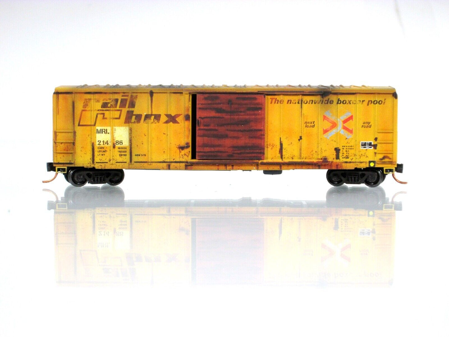 N Scale **RAILBOX GRAFFITI** Box Car #21486 - Micro Trains NSE MTL 16-39 *RARE*