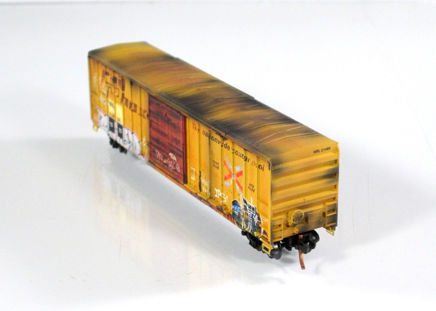 N Scale **RAILBOX GRAFFITI** Box Car #21486 - Micro Trains NSE MTL 16-39 *RARE*