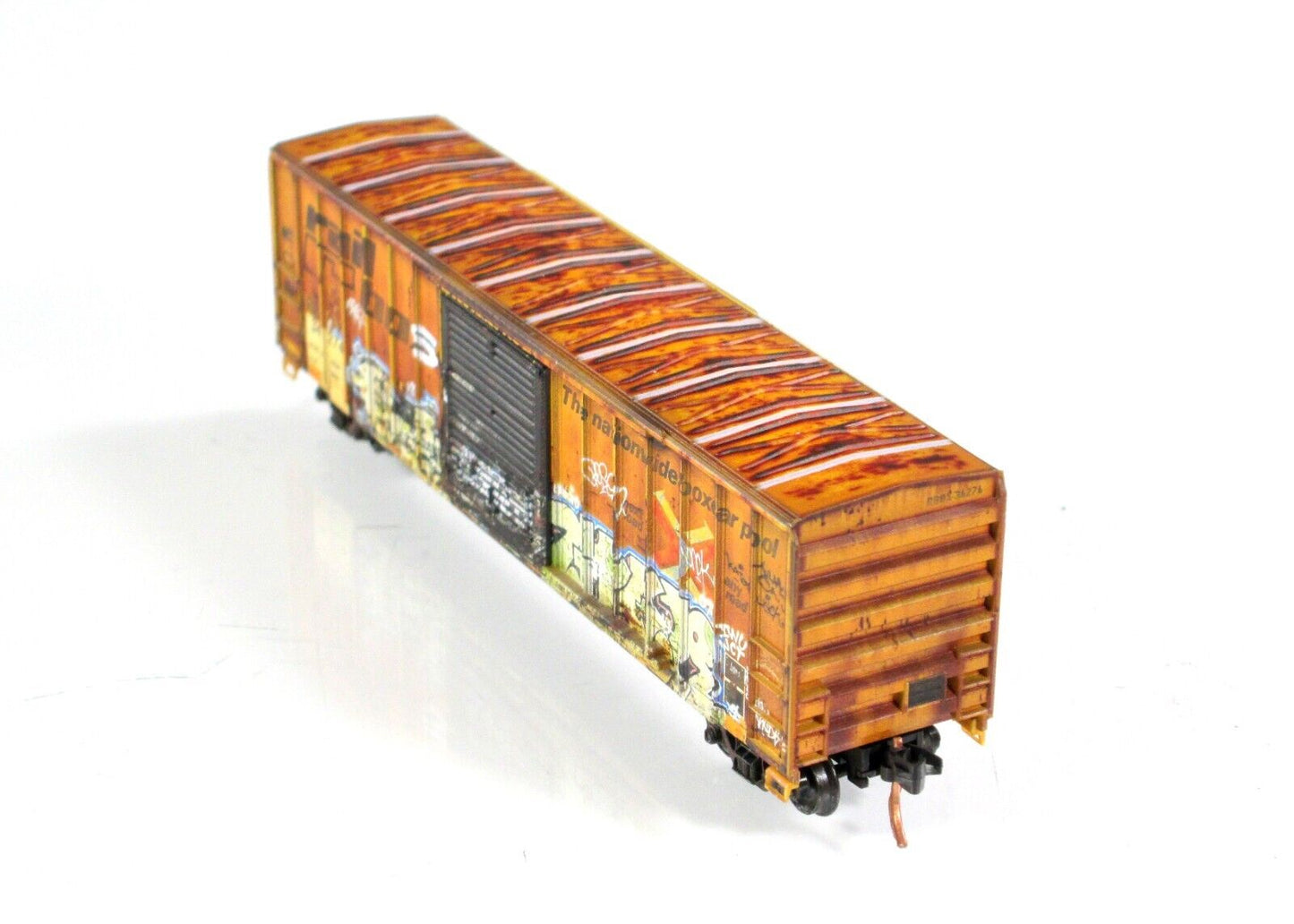 N Scale RAILBOX  **World Oceans Day**  GRAFFITI Box Car - Micro Trains 02544013