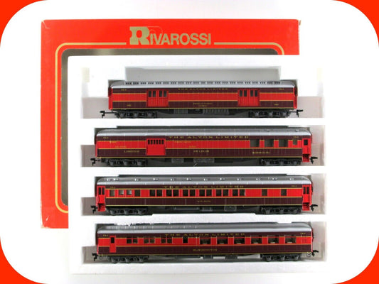 HO Scale ***CHICAGO ALTON*** 1920s Heavyweight Passenger Set A -- Rivarossi 6912