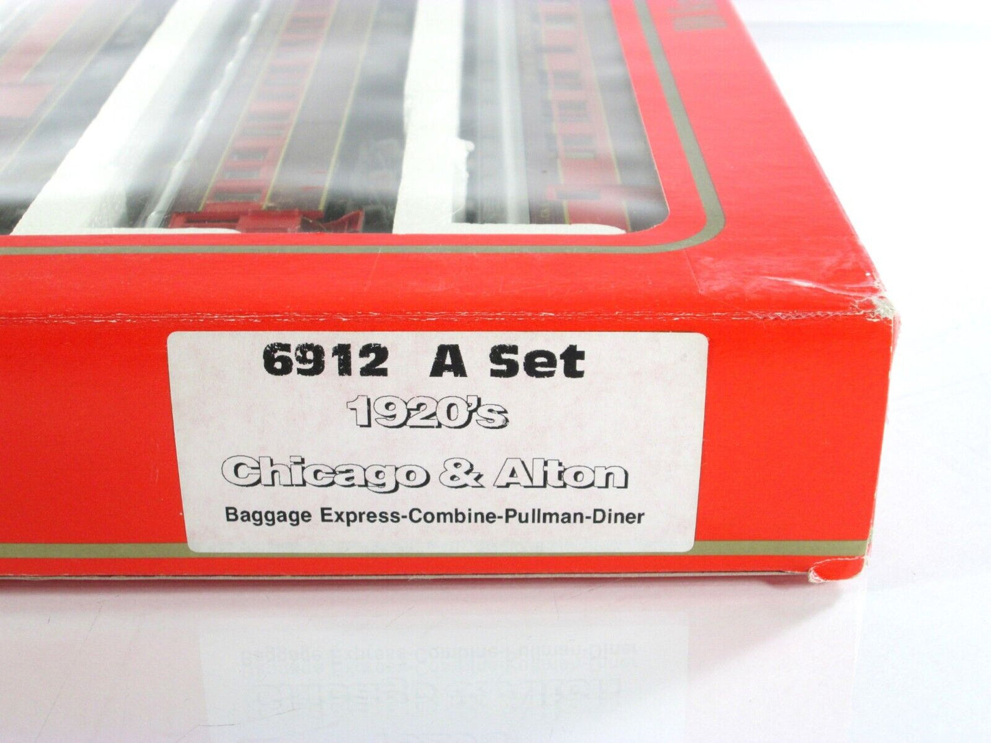 HO Scale ***CHICAGO ALTON*** 1920s Heavyweight Passenger Set A -- Rivarossi 6912