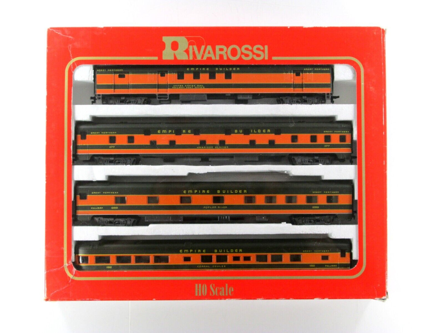 HO Scale **GREAT NORTHERN EMPIRE BUILDER** 1930s Passenger Set B -Rivarossi 6945