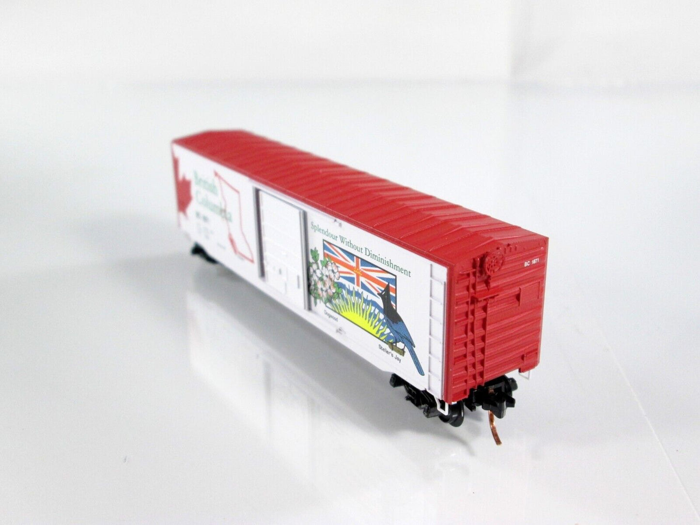N Scale **BRITISH COLUMBIA** Provincial Box Car, BC 1871 - Micro Trains 07700151