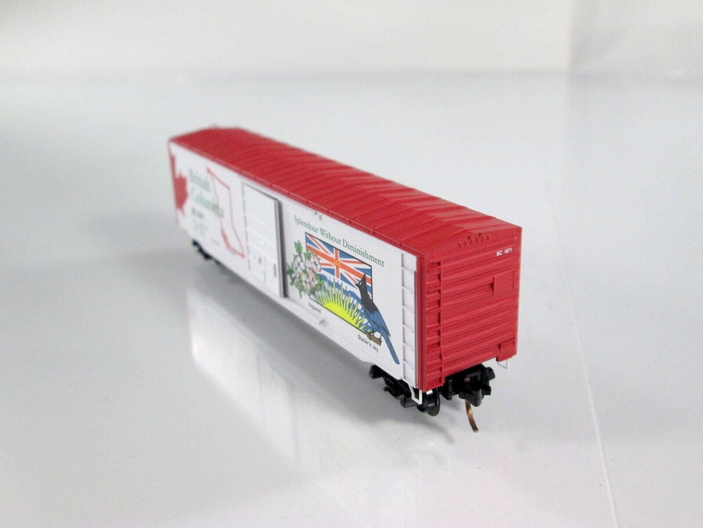 N Scale **BRITISH COLUMBIA** Provincial Box Car, BC 1871 - Micro Trains 07700151