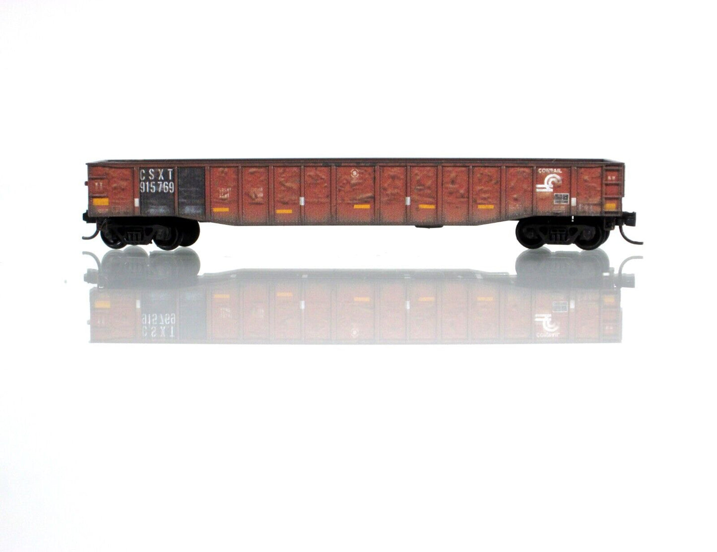 N Scale ***CONRAIL*** Weathered 50' Gondola, CSXT 915769 - Micro Trains 10544597