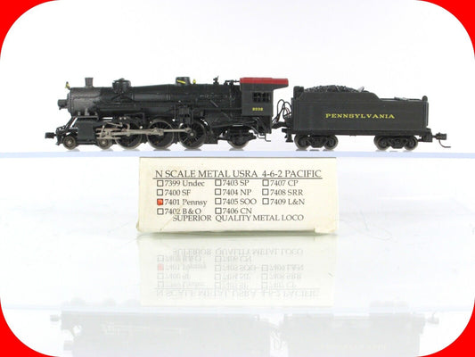 N Scale **PENNSYLVANIA** USRA 4-6-2 Locomotive #2032 -- Model Power *Metal* 7401