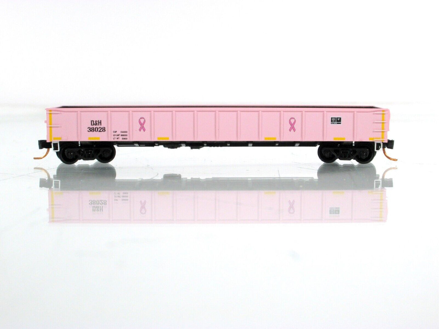 N Scale ***BREAST CANCER AWARENESS*** D&H Gondola - Micro Trains 10500740 *RARE*