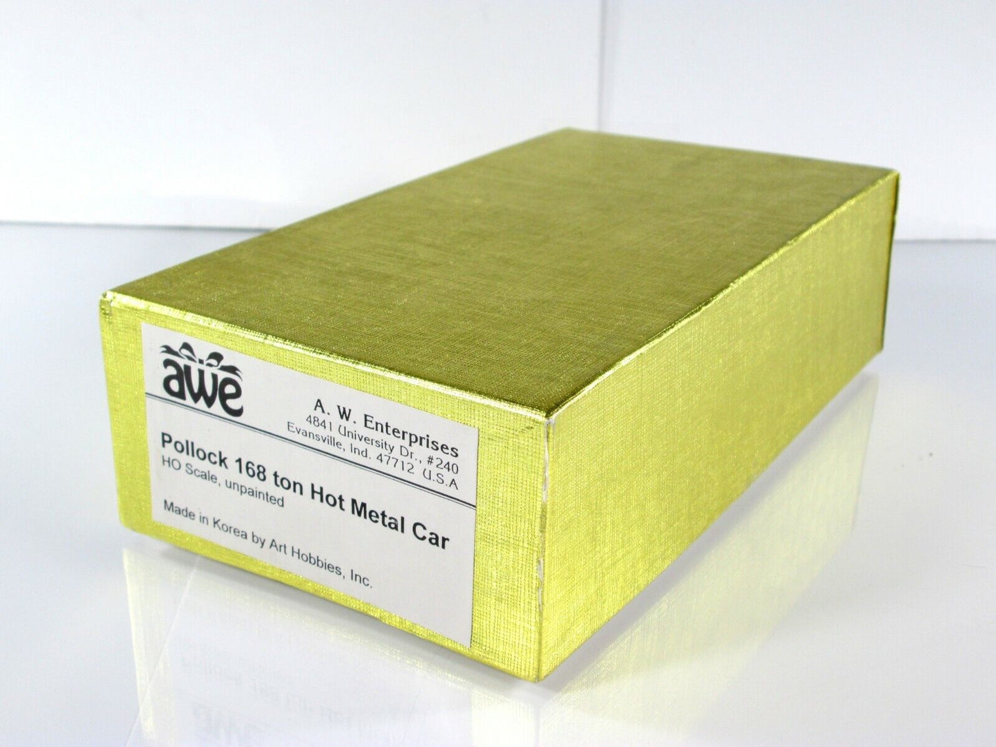 HO Scale BRASS **Pollock 168 Ton Hot Metal Car** Custom Painted - by AWE, Korea