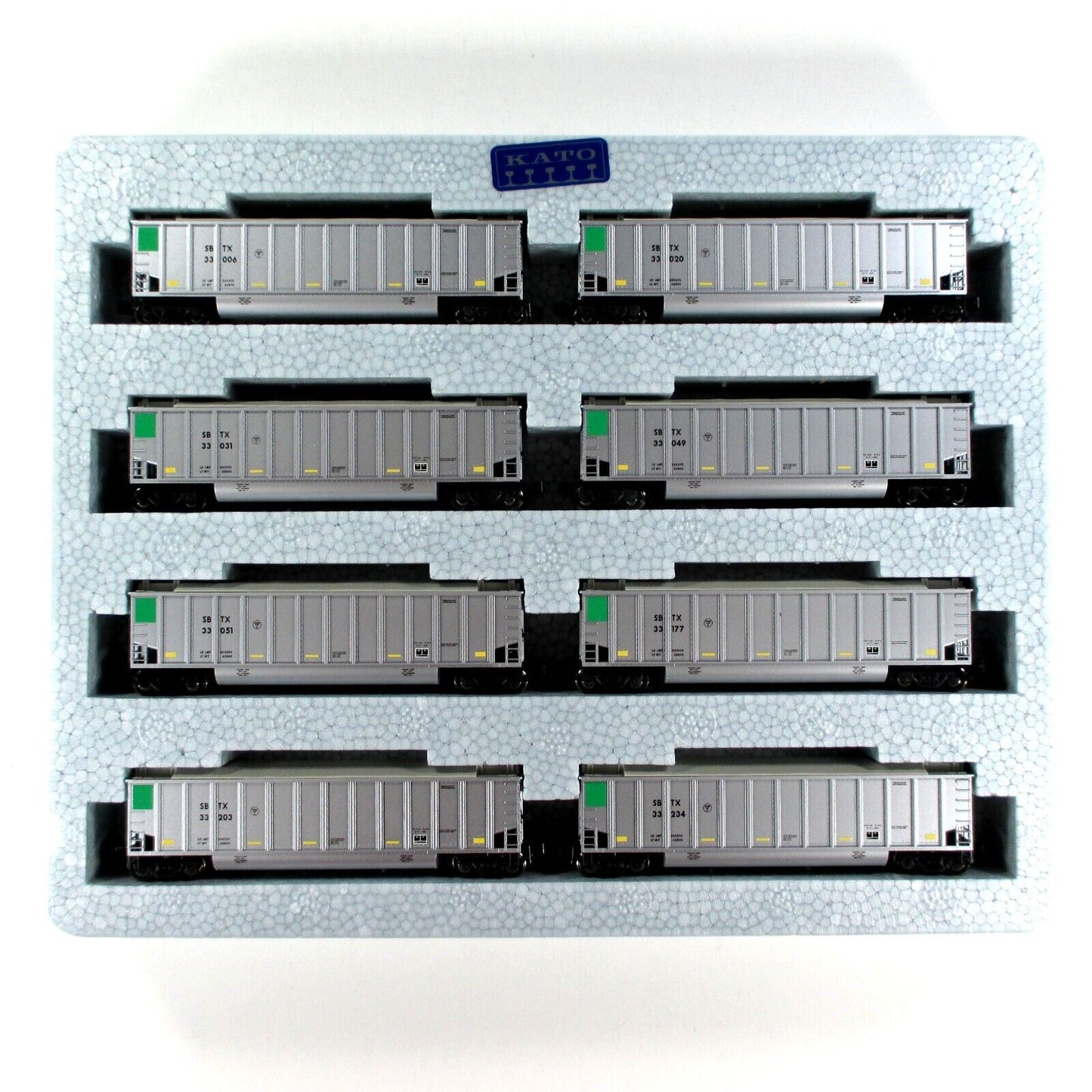 N Scale ***BETHGON PROTEIN GONDOLA*** ***SBTX*** 8-Car Set #1 ---- Kato 106-4652