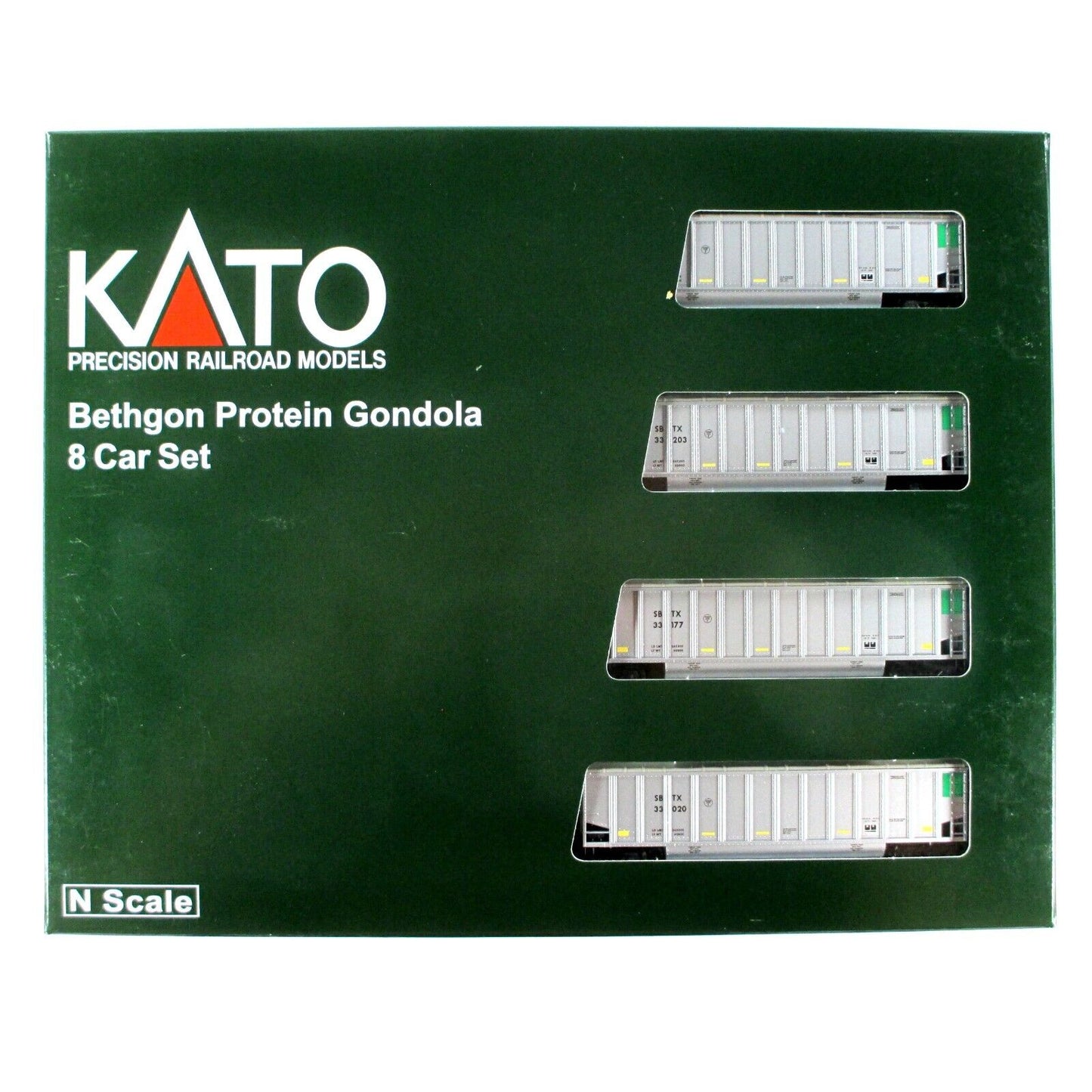 N Scale ***BETHGON PROTEIN GONDOLA*** ***SBTX*** 8-Car Set #1 ---- Kato 106-4652