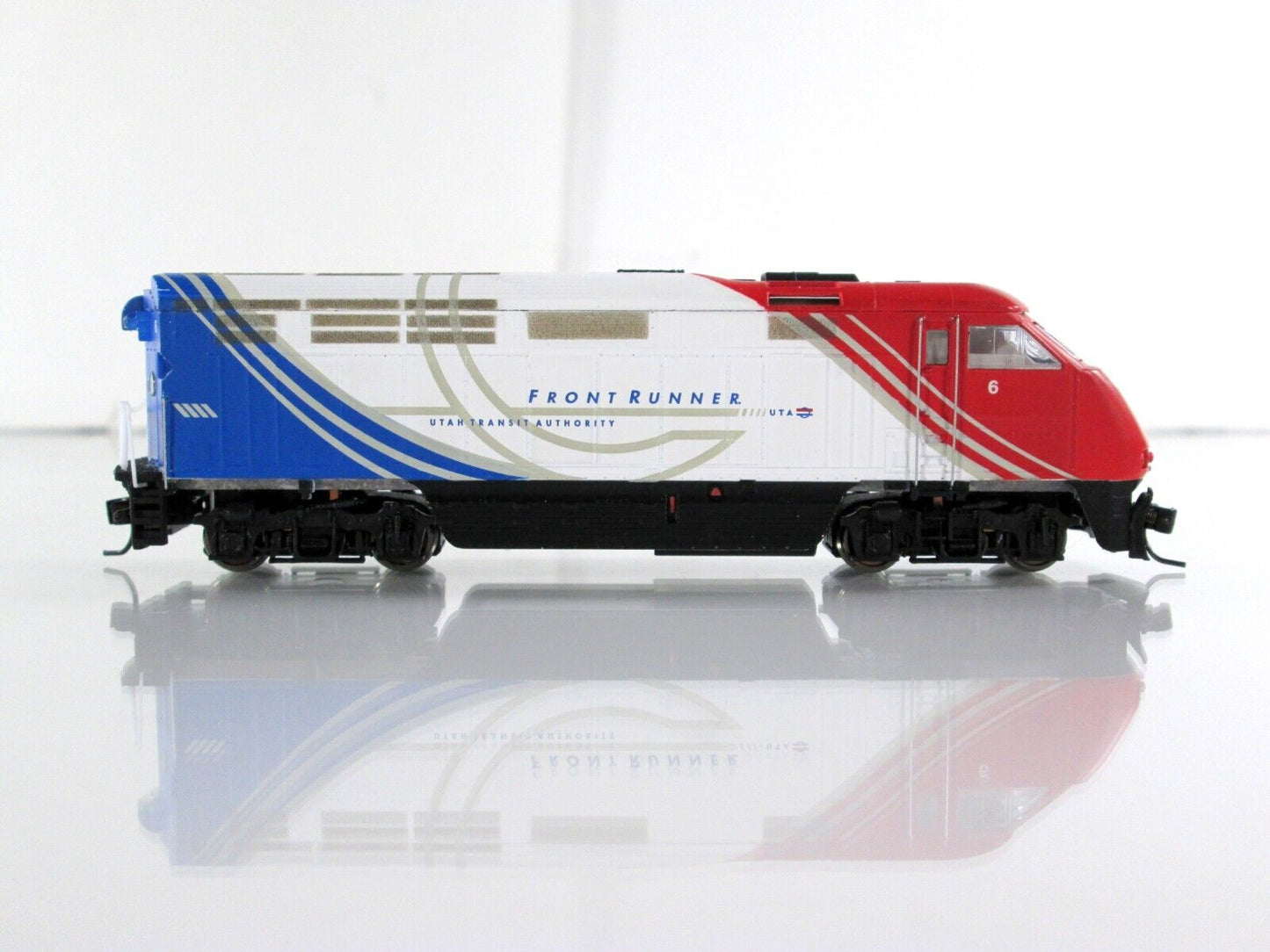 N Scale ***UTAH FRONT RUNNER*** F59PHI Locomotive #6 -- Athearn 15265, DCC Ready
