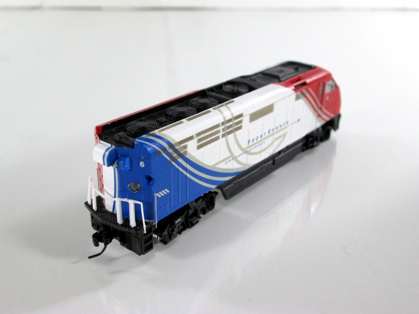 N Scale ***UTAH FRONT RUNNER*** F59PHI Locomotive #6 -- Athearn 15265, DCC Ready
