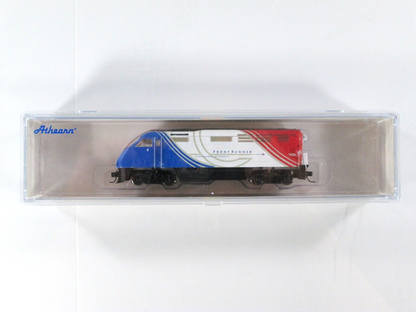 N Scale ***UTAH FRONT RUNNER*** F59PHI Locomotive #6 -- Athearn 15265, DCC Ready