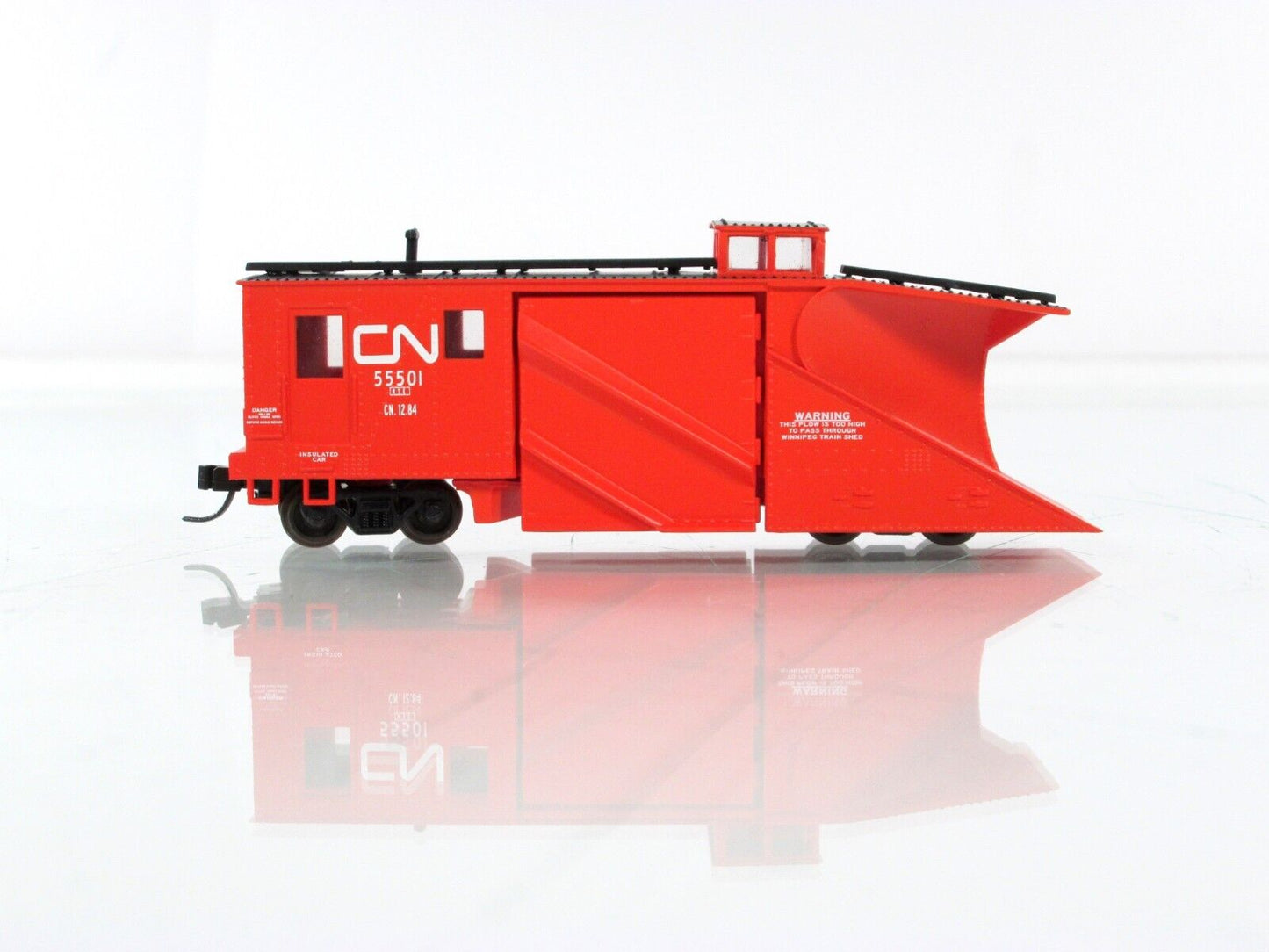 N Scale ***CANADIAN NATIONAL*** MoW Russell Snow Plow, CN 55501  -Atlas 50004532