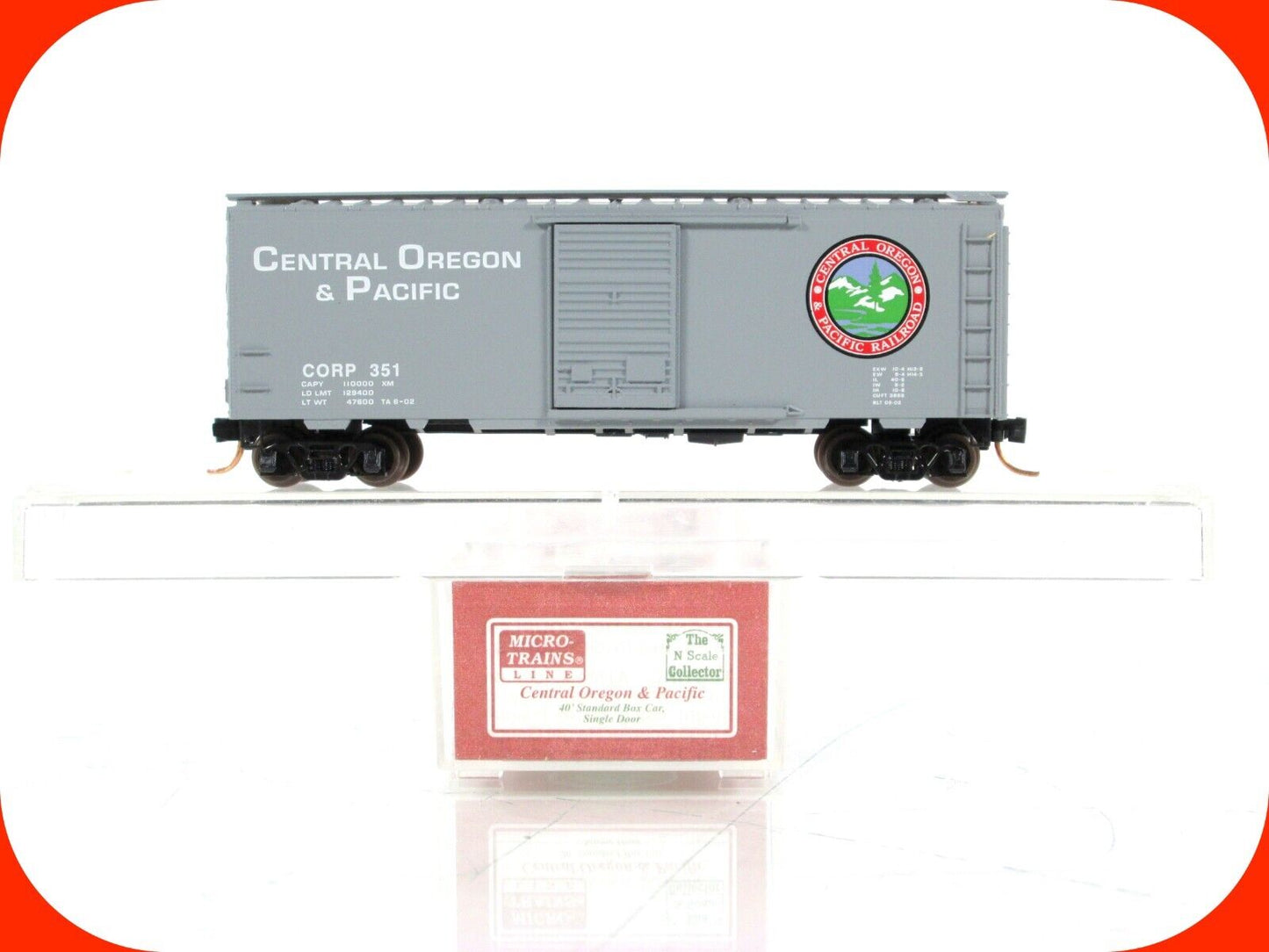 N Scale ***CENTRAL OREGON & PACIFIC*** Box Car #351 - Micro Trains Special *RARE