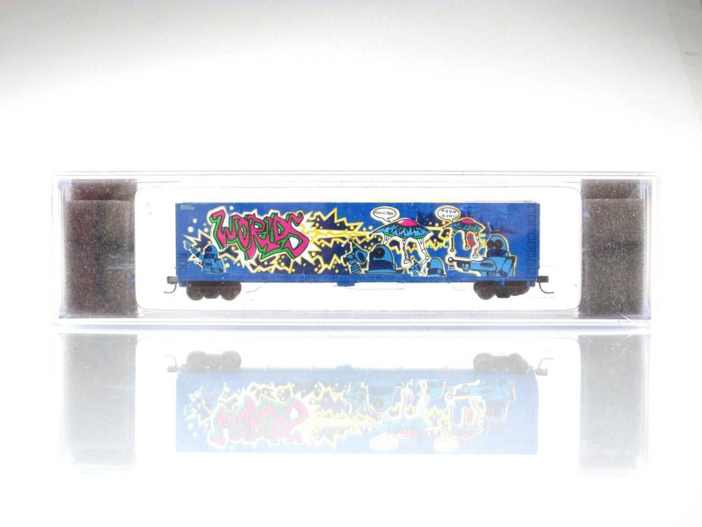 N Scale **WAR of the WORLDS** Graffiti Woodchip Gondola, GPMX 10044 - Deluxe