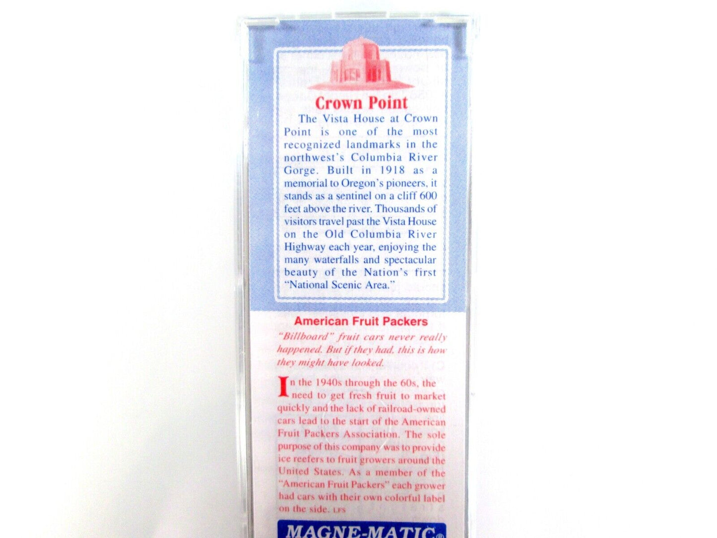 N Scale *CROWN CHERRIES* Reefer #07, AFPX #10247 -Micro Trains, Lowell Smith