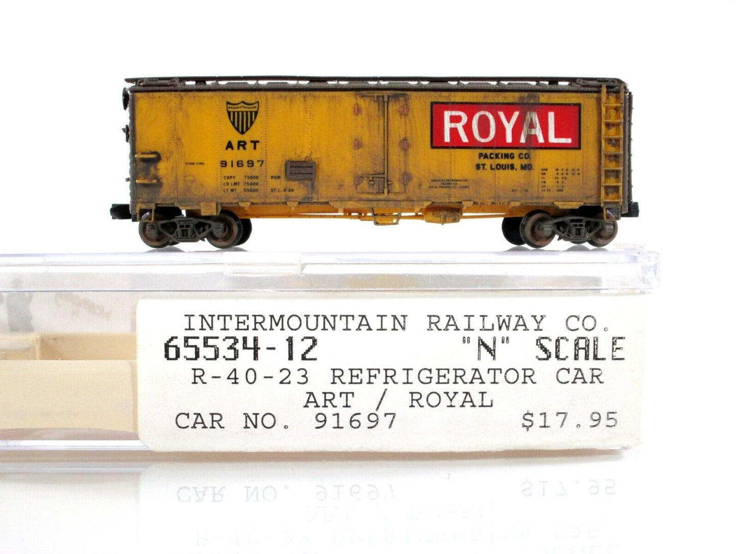 N Scale ***ART / ROYAL*** Weathered Reefer - Intermountain, FIFER Hobby ***RARE*