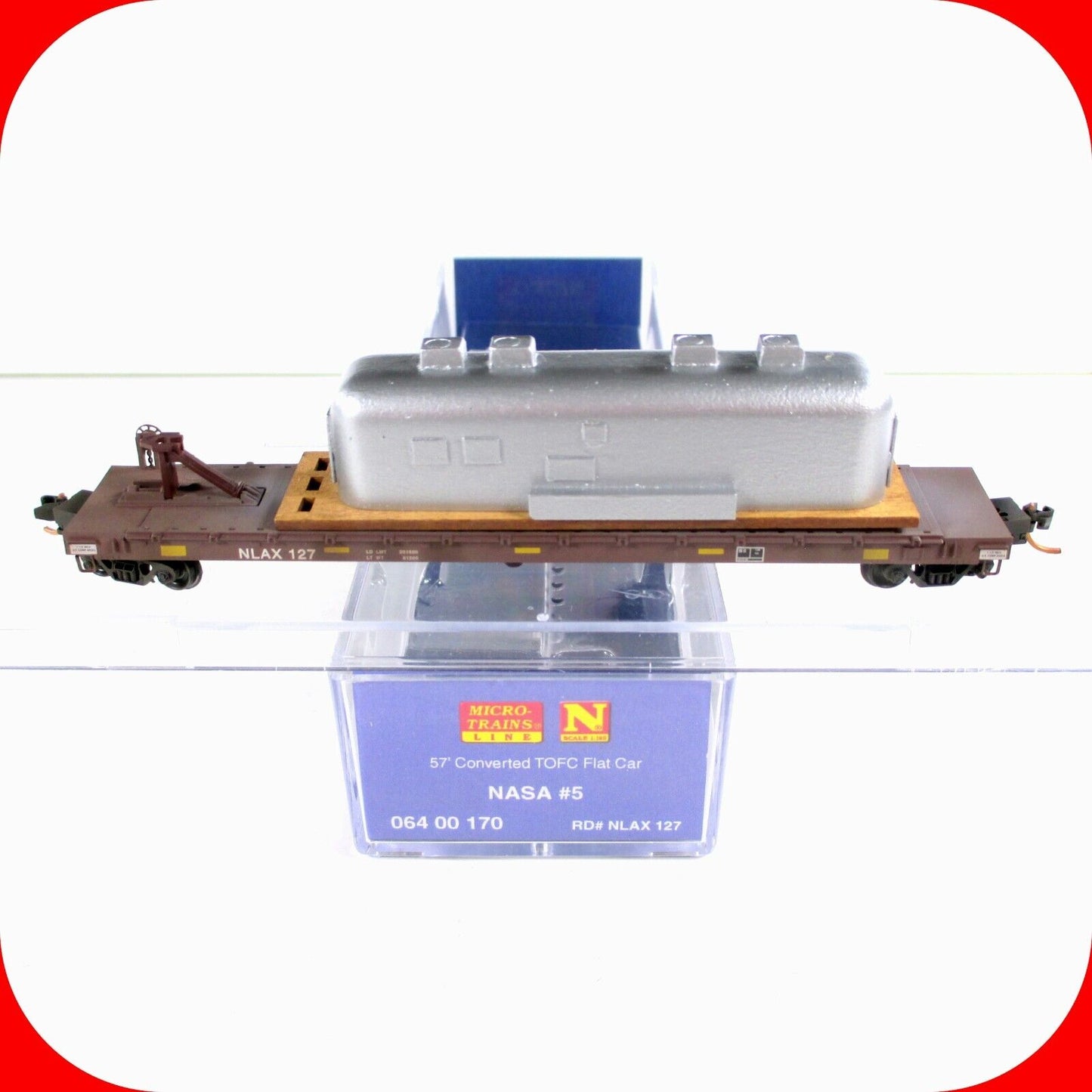 N Scale ****NASA**** 57' TOFC w/ Space Load #5, NLAX 127 - Micro Trains 06400170