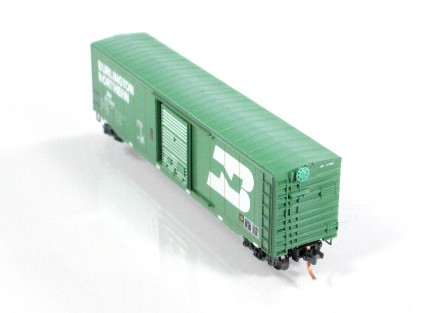 N Scale **BURLINGTON NORTHERN** Weathered Box Car #217360 -Micro Trains 07744230