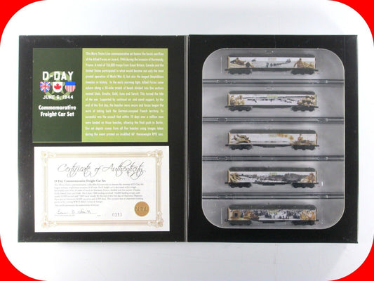 N Scale **WWII D-Day** Normandy Commemorative 5-Car Set - Micro Trains ***RARE**